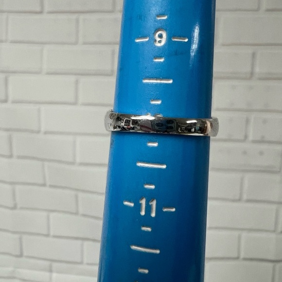 Sterling Silver Ring With Clean Stone .925 Signed NC Women Size 10 Oval - Picture 4 of 16